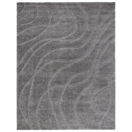Safavieh 11 x 15 ft. Shag Rectangle Area Rug Grey & Grey SG471-8080-1115